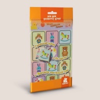 Гра в дорогу Перша настільна гра для малюків Збери найбільше іграшок  Гральний кубик +24 картки "Весела настільна гра"  від 3 років
